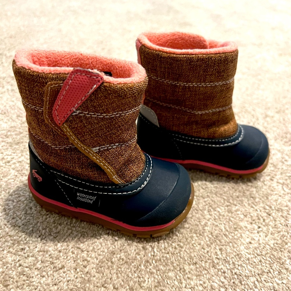 EUC See Kai Run rain/snow boots for infant/toddler